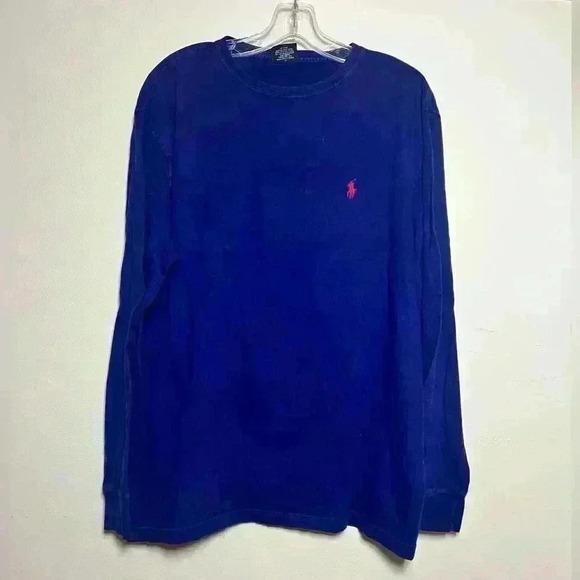 Vintage Polo Ralph Lauren 100% cotton long sleeve tshirt size M - Picture 1 of 4
